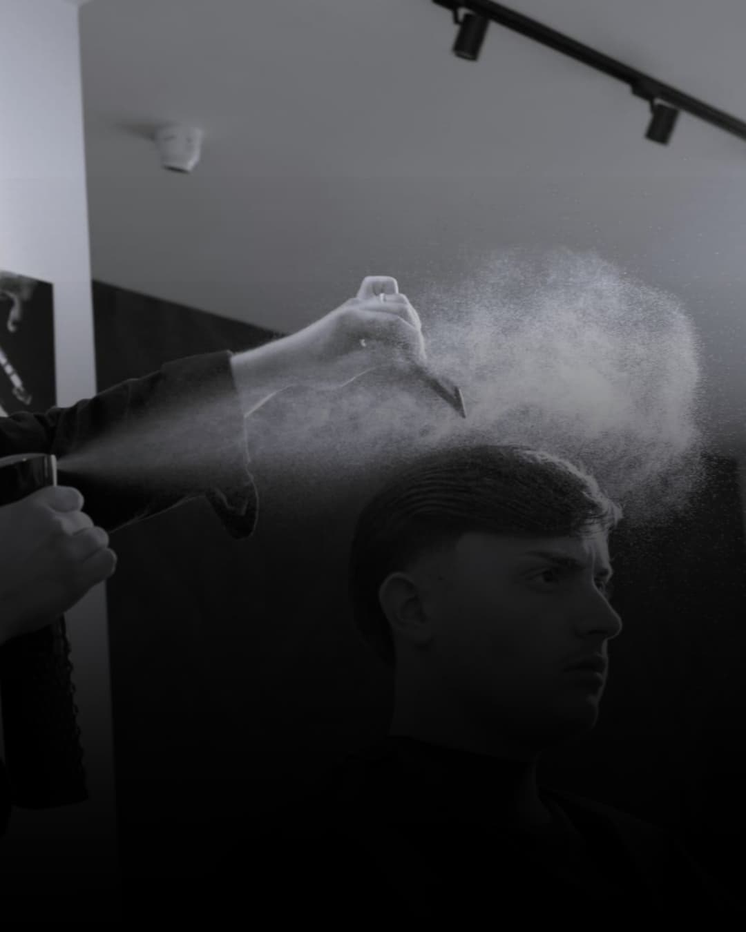 Styling spray capelli uomo